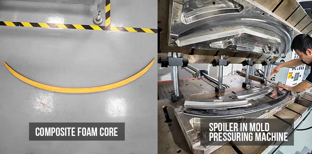 carbon spoiler Manufacturing process