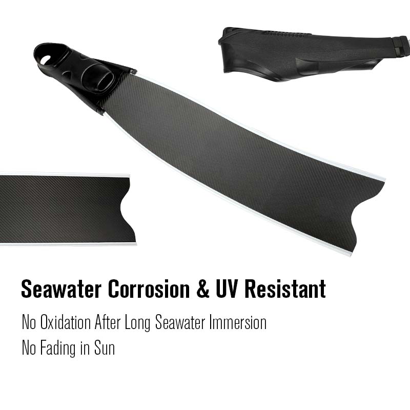 Carbon Dive Fins size feature