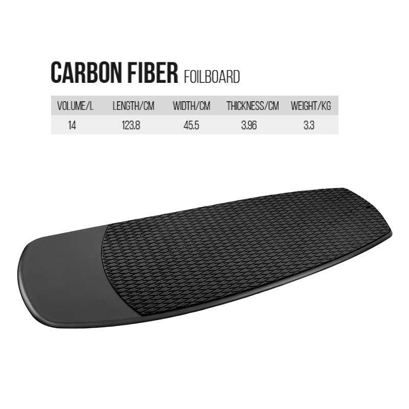 124cm 14L Carbon Kitesurf Foil Board - Image 3